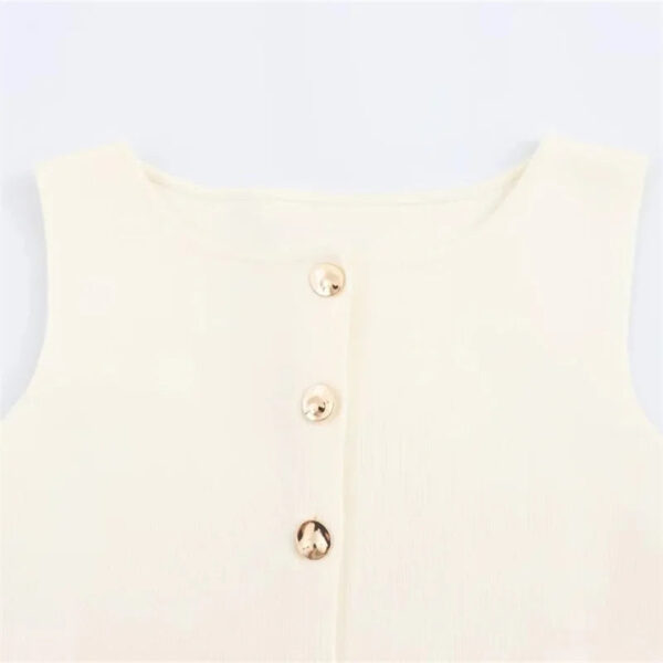 Minimalist Knit Single-Breasted Tailored Vest Minimalist Knit Single-Breasted Tailored Vest