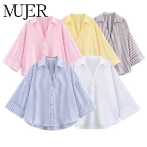 Relaxed Oversized Button-Down Casual Shirt Relaxed Oversized Button-Down Casual Shirt
