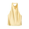 Satin Halter Backless Cami Top Satin Halter Backless Cami Top
