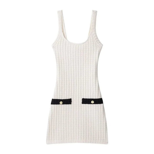Backless Knit Slim-Fit Mini Dress Backless Knit Slim-Fit Mini Dress