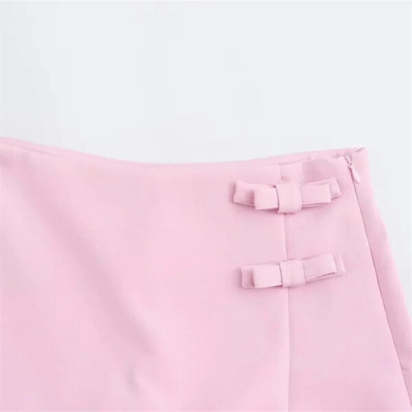 Tailored Bow High-Waist Skort