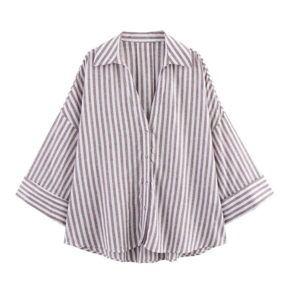Relaxed Oversized Button-Down Casual Shirt Relaxed Oversized Button-Down Casual Shirt