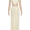 Elegant Metal Patchwork Sleeveless Maxi Dress Elegant Metal Patchwork Sleeveless Maxi Dress
