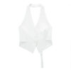 Off-Shoulder Cropped Vest with V-Neck – Sleeveless Tailored Waistcoat Off-Shoulder Cropped Vest with V-Neck – Sleeveless Tailored Waistcoat