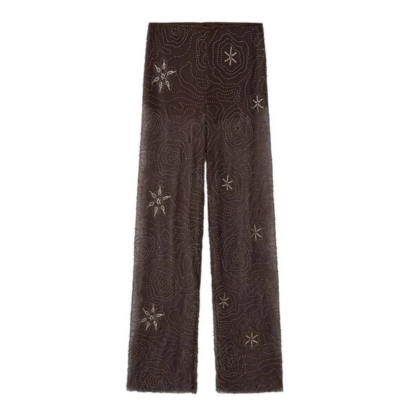 Sheer Sequin Wide-Leg Pants Sheer Sequin Wide-Leg Pants