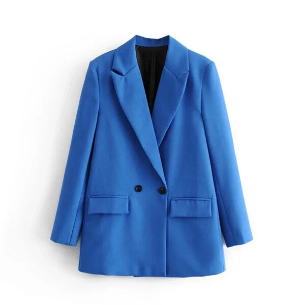Refined Structured Double-Breasted Tailored Blazer Refined Structured Double-Breasted Tailored Blazer