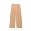 High Waist Pleated Wide Leg Pants with Pockets