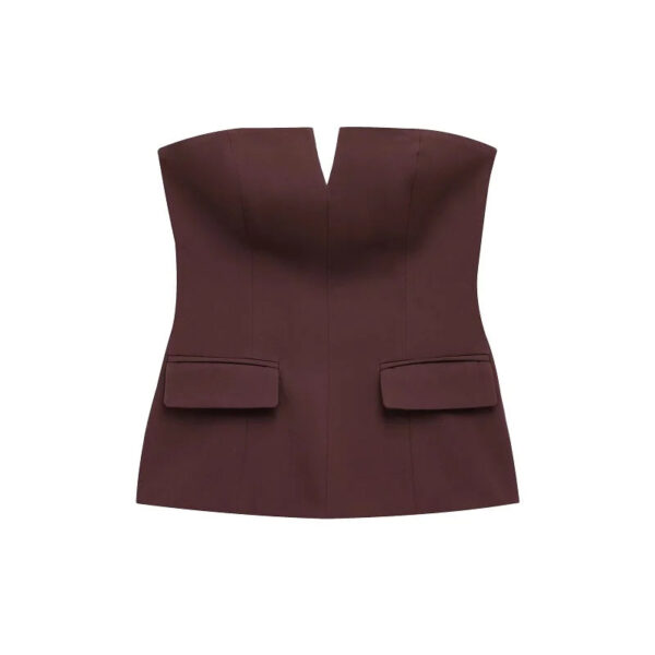 Strapless Backless Off-Shoulder Crop Top