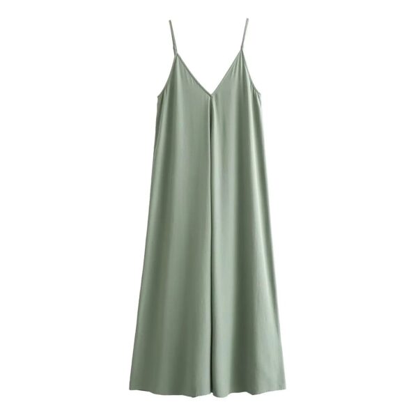 Slip Maxi Dress with Draped Backless Design Slip Maxi Dress with Draped Backless Design