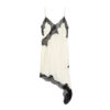 Lace Slip Mini Dress with Satin Backless Detail Lace Slip Mini Dress with Satin Backless Detail