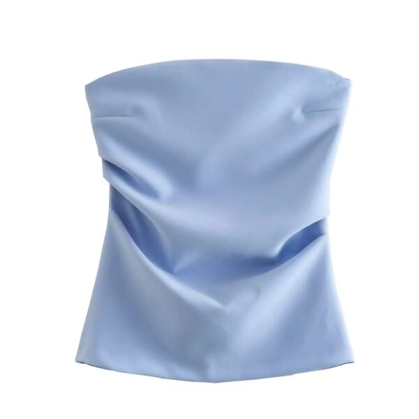 Off-Shoulder Ruched Backless Corset Crop Top Off-Shoulder Ruched Backless Corset Crop Top