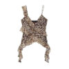 Ruffled Tulle Backless Camisole Top Ruffled Tulle Backless Camisole Top