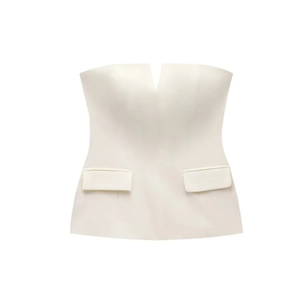 Strapless Backless Off-Shoulder Crop Top