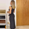 Sleeveless Belted Button-Front Midi Dress Sleeveless Belted Button-Front Midi Dress