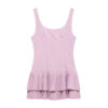Pleated Backless Spaghetti-Strap Mini Dress