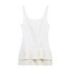 Pleated Backless Spaghetti-Strap Mini Dress