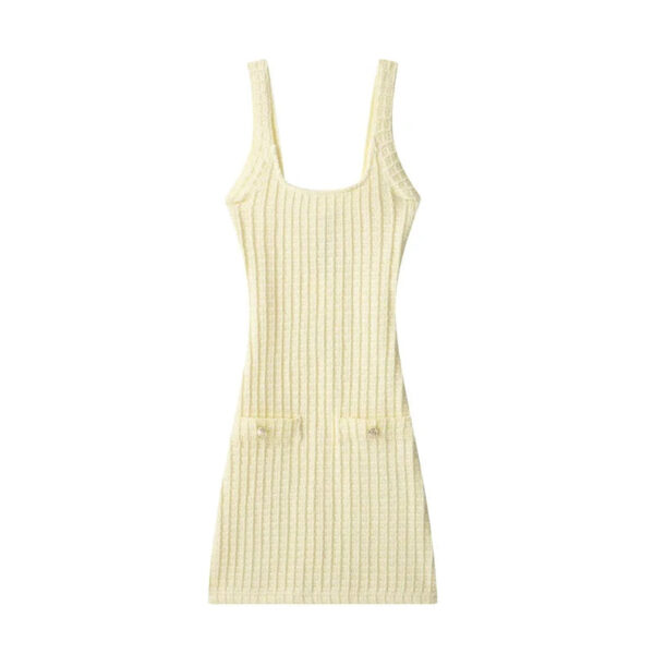 Backless Knit Slim-Fit Mini Dress Backless Knit Slim-Fit Mini Dress