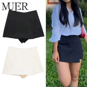 Asymmetric Waist Mini Skort Asymmetric Waist Mini Skort