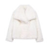 Plush Luxe Faux Fur Turn-Down Collar Jacket Plush Luxe Faux Fur Turn-Down Collar Jacket