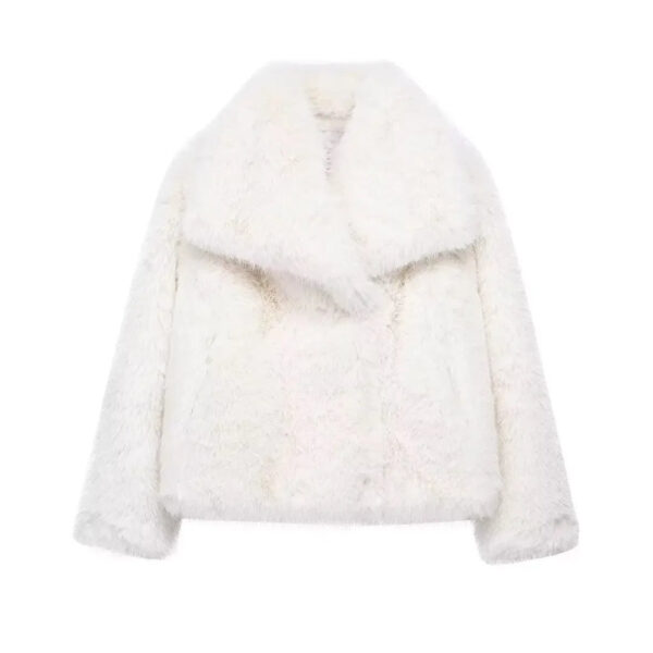 Plush Luxe Faux Fur Turn-Down Collar Jacket Plush Luxe Faux Fur Turn-Down Collar Jacket