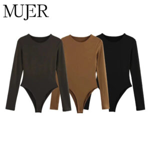 Sculpted Long-Sleeve Minimalist Bodysuit