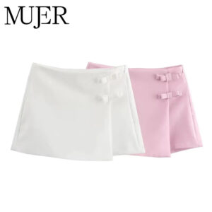 Tailored Bow High-Waist Skort Tailored Bow High-Waist Skort