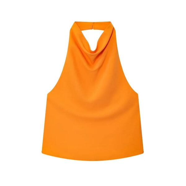 Satin Halter Backless Cami Top Satin Halter Backless Cami Top