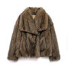 Plush Luxe Faux Fur Turn-Down Collar Jacket Plush Luxe Faux Fur Turn-Down Collar Jacket