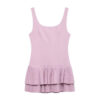 Pleated Backless Spaghetti-Strap Mini Dress