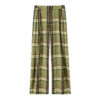Plaid Wide Leg Mid-Waist Pants Plaid Wide Leg Mid-Waist Pants