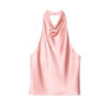 Satin Halter Backless Cami Top Satin Halter Backless Cami Top