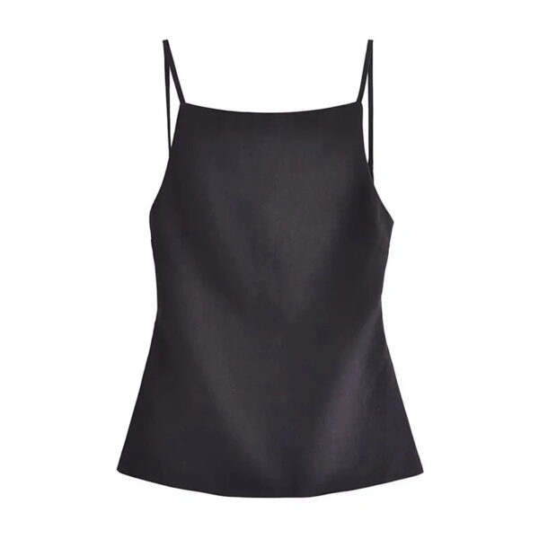 Backless Sleeveless Crop Top with Straps Backless Sleeveless Crop Top with Straps