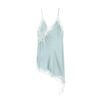 Lace Slip Mini Dress with Satin Backless Detail Lace Slip Mini Dress with Satin Backless Detail