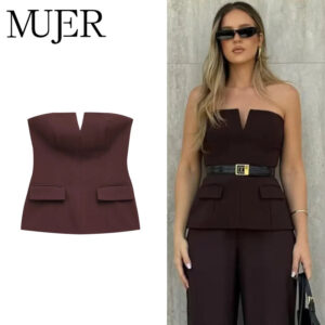 Strapless Backless Off-Shoulder Crop Top