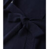 Belted Wrap Knit Blazer with Shoulder Pads Belted Wrap Knit Blazer with Shoulder Pads