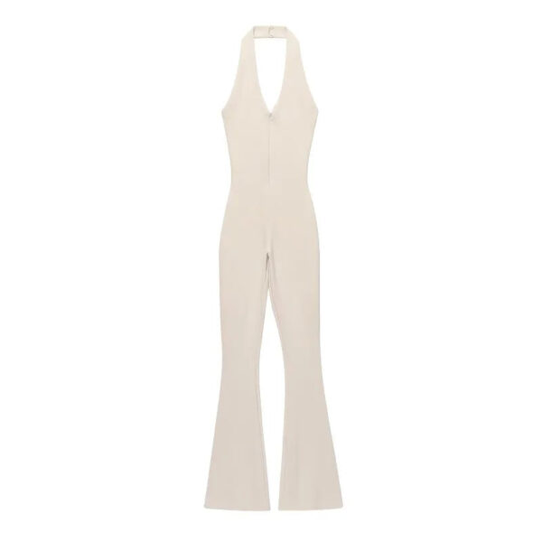 Sleeveless Backless High-Waist Flared Jumpsuit Sleeveless Backless High-Waist Flared Jumpsuit