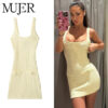 Backless Knit Slim-Fit Mini Dress Backless Knit Slim-Fit Mini Dress