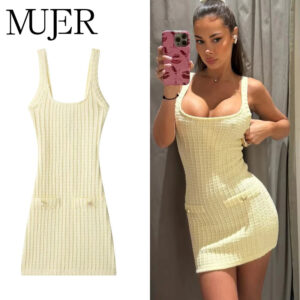 Backless Knit Slim-Fit Mini Dress Backless Knit Slim-Fit Mini Dress