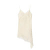 Lace Slip Mini Dress with Satin Backless Detail Lace Slip Mini Dress with Satin Backless Detail