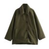 Oversized Long Trench Coat Bomber Jacket
