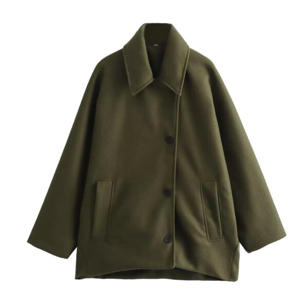 Oversized Long Trench Coat Bomber Jacket