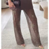 Sheer Sequin Wide-Leg Pants Sheer Sequin Wide-Leg Pants