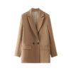 Refined Structured Double-Breasted Tailored Blazer Refined Structured Double-Breasted Tailored Blazer
