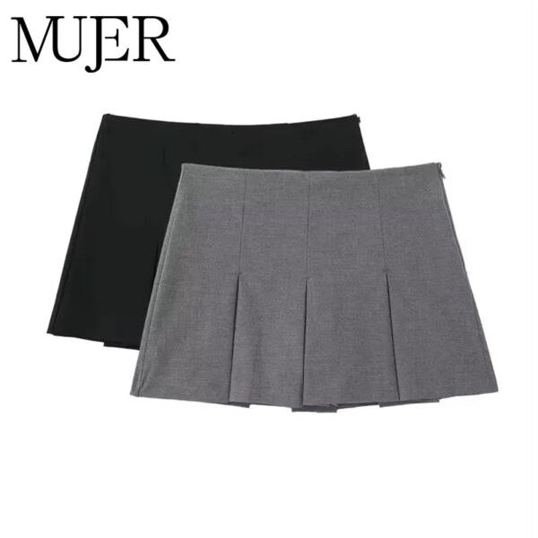 High-Waist Pleated Mini Skort High-Waist Pleated Mini Skort