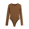 Sculpted Long-Sleeve Minimalist Bodysuit Sculpted Long-Sleeve Minimalist Bodysuit