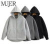Oversized Zip-Up Hooded Sweatshirt – Long Sleeve Autumn Jacket