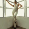 Sleeveless Backless High-Waist Flared Jumpsuit Sleeveless Backless High-Waist Flared Jumpsuit