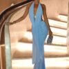 Sheer Halter Two-Piece Set with Ruched Maxi Skirt Sheer Halter Two-Piece Set with Ruched Maxi Skirt