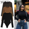 Sculpted Long-Sleeve Minimalist Bodysuit Sculpted Long-Sleeve Minimalist Bodysuit